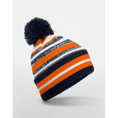 Beechfield B474R megzta sportinė kepurė Vieno dydžio French Navy/Orange/White image 1