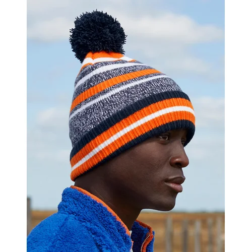 Beechfield B474R megzta sportinė kepurė Vieno dydžio French Navy/Orange/White image 2
