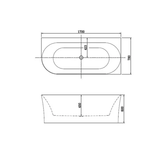 Masterjero 139778L 170x78x60 dešininė laisvai pastatoma vonia image 3