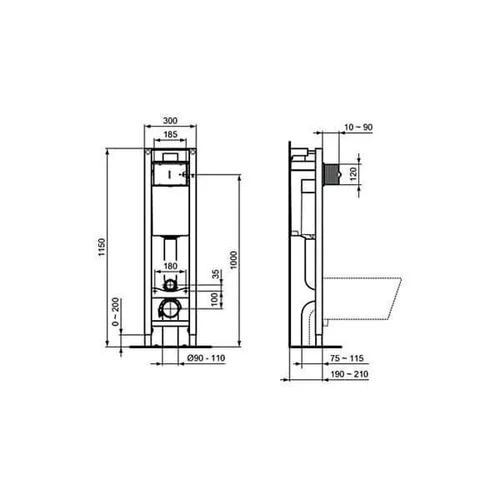 Ideal Standard Prosys E233267 potinkinis rėmas 30 cm image 2