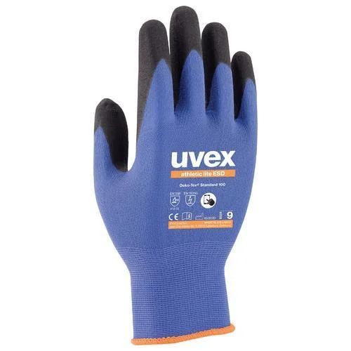 Uvex Athletic Lite ESD pirštinės, dydis 8, mėlyna image 2