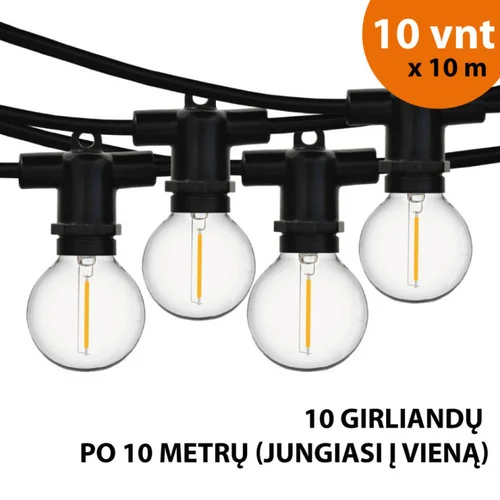 Perl Lauko girlianda (LED lemputės) 100 m image 1