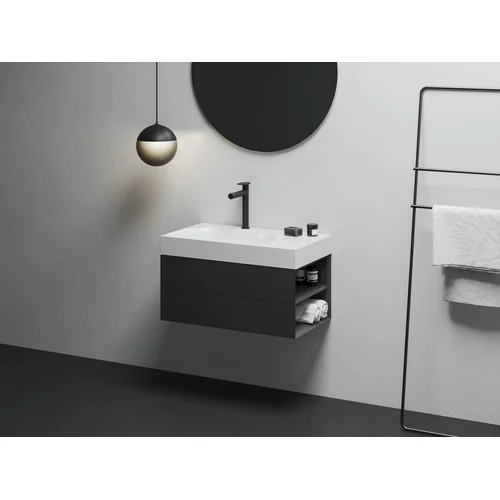 SD Lite 80 D spintelė po praustuvu juodas matinis image 1