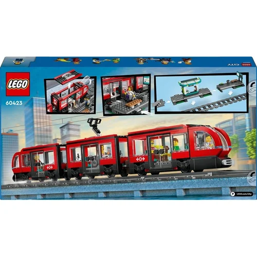 LEGO City Miesto tramvajus ir stotelė 60423 image 2