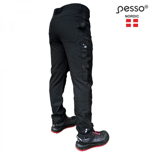 Pesso Darbo kelnės STRETCH Mercury, juodos C48 image 2