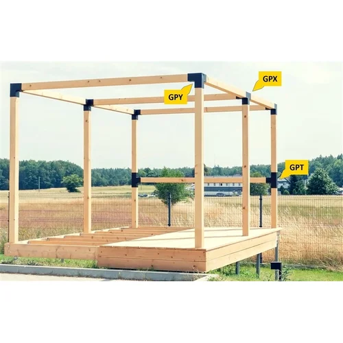 Domax GPY 100 102X206X202X2.0 sujungimas medžiui image 3