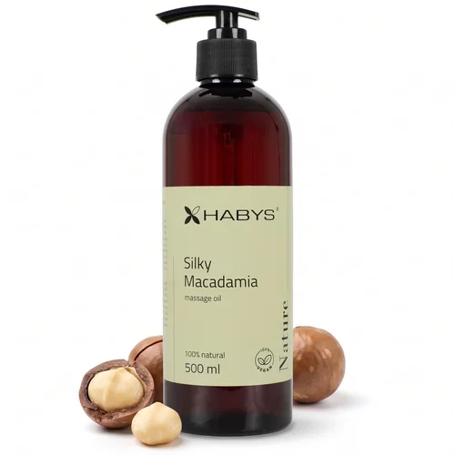 Habys Nature Silky Macadamia masažo aliejus 500 ml image 1