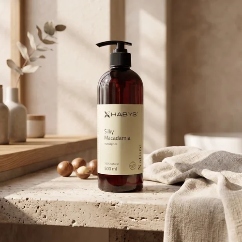 Habys Nature Silky Macadamia masažo aliejus 500 ml image 2