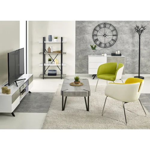Lentyna Halmar STONNO, balta/juoda/pilka, 120x33x178 cm image 2