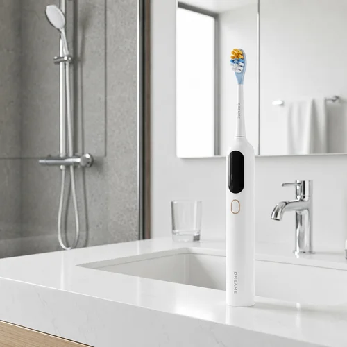 Dreame F02 Pro garsinis elektrinis dantų šepetėlis (rinkinys, balta sp.) image 2