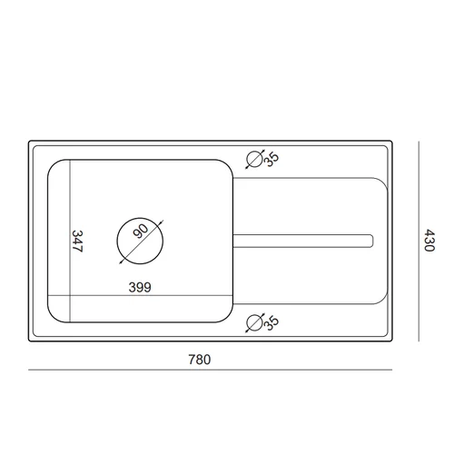 Quadron RALPH 111 FUS_R7843CZ juoda taškuota nerūdijančio plieno plautuvė image 3