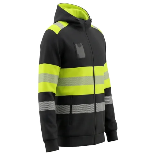 BoSafety DELAVER Hi-vis Class 1 XS Juoda/Hi-Vis Geltona image 2