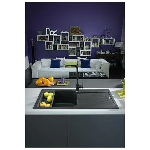 Franke Urban UBG 611-78XL 114.0682.570 Granitas Juoda plautuvė image 2