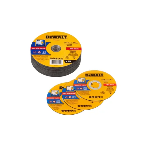 DEWALT 115 mm pjovimo diskelis x25 vnt. image 1