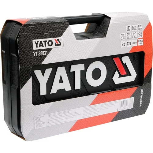 Yato galvučių ir raktų komplektas, 111 vnt. image 3