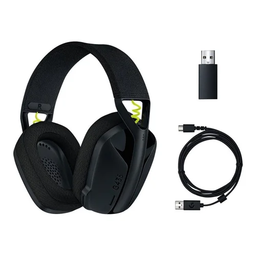 LOGITECH G435 belaidės žaidimų ausinės Juodos image 2