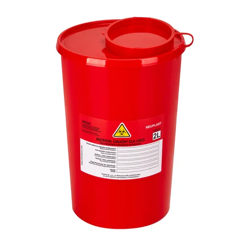 ECO HIGIENA medicininių atliekų talpykla 2 L raudona image 1