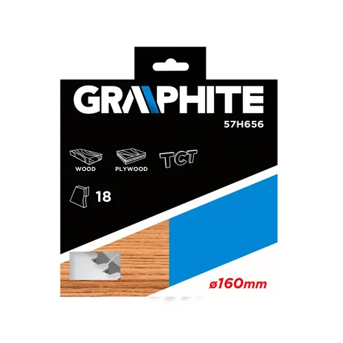 GRAPHITE Pjovimo diskas 160x20mm 18z, medžiui image 2