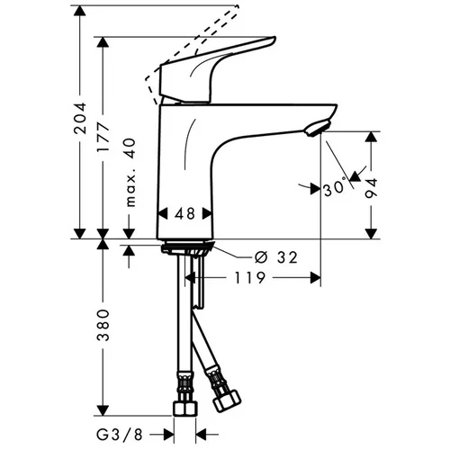 Hansgrohe Focus E2 Praustuvo maišytuvas image 2