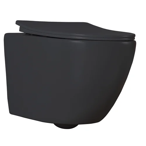 FOCUS NERO 391C RIMLESS pakabinamas klozetas image 1