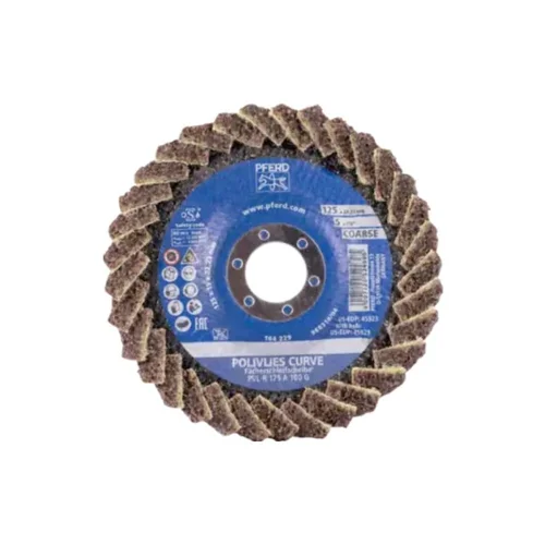 PFERD Curve PVL-R 125 A 100 G veltinio šlifavimo diskas image 2