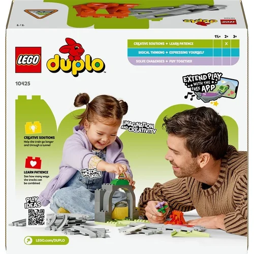 LEGO® Duplo Traukinio tunelio ir bėgių komplektas 10425 image 3