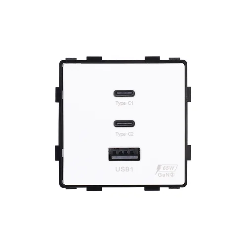 Feelspot FSMP65W greito įkrovimo rozetė USB-C+C 65W image 1