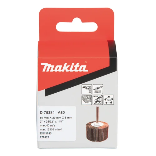 Lapelinis šlifavimo antgalis Makita D-75384, Ø50 x 20 mm, A60 image 3