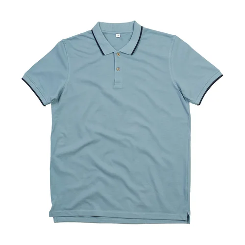 Mantis M191 polo marškinėliai, M, Light Denim/Navy image 3