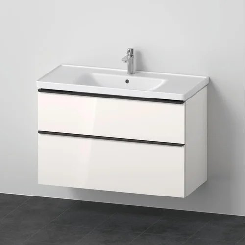 Duravit D-Neo DE012202222 Spintelė su praustuvu, Balta blizgi, 1000×480 mm image 1