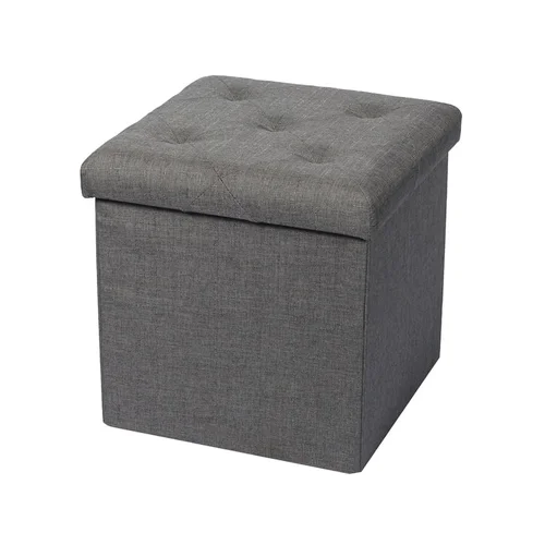 Domoletti XYF15447BE pufas, 38x38x37.5 cm, Pilka image 1