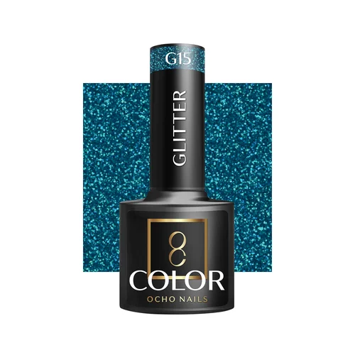 OCHO NAILS Glitter G15 hibridinis nagų lakas 5 g image 1
