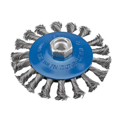 Kūginis šlifavimo šepetys BENMAN M14 Inox 72411, 115mm image 1