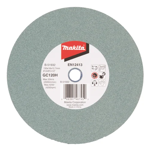 Makita B-51932 galandimo diskas, 150x16x12,7 mm GC120 image 1