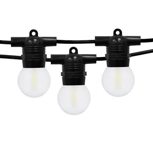Glow Lauko LED girlianda 10 m Juoda kabelio spalva image 1