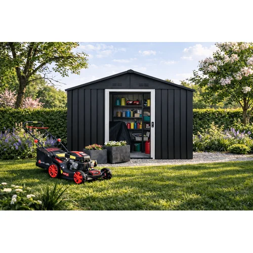 Metalinis sandėliukas HATIS, 4,61 m2, Antracito image 3
