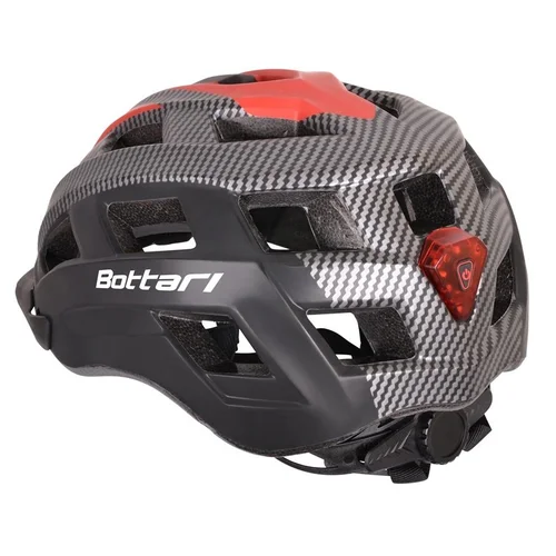 Bottari Dviratininkų šalmas 94004RB, Juoda/Raudona, L/XL image 3