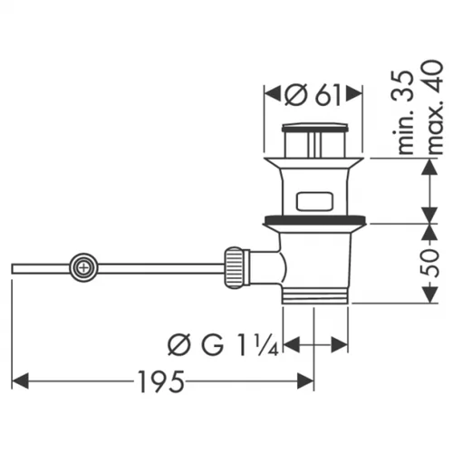 Maišytuvas Hansgrohe Focus 70, 31733000 (be ventilio) image 3