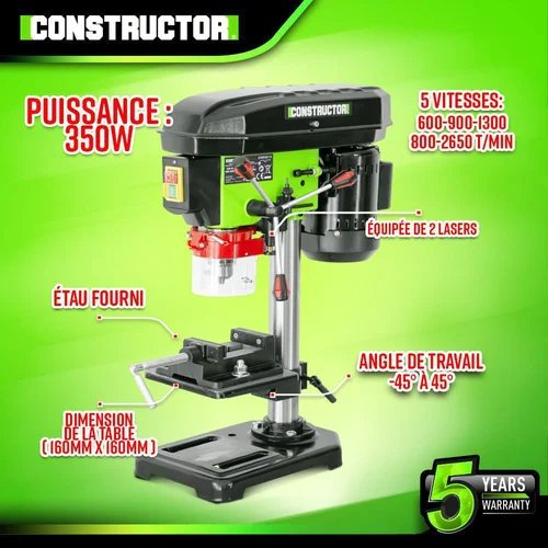 Constructor Elektrinės gręžimo staklės, 350 W image 2