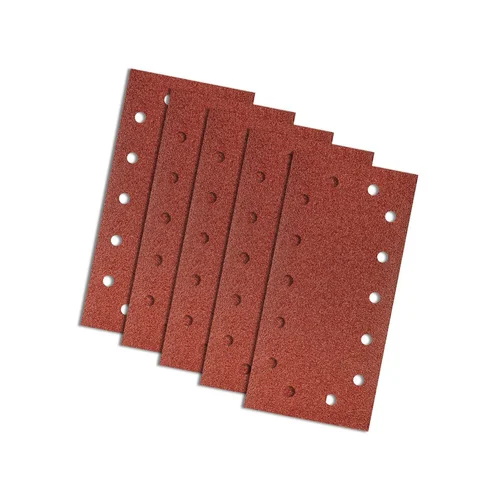 GRAPHITE Velcro švitrinis popierius 115 x 230 mm K60, 5 vnt., su skylutėmis image 2