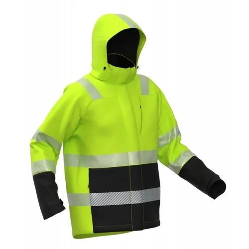 BoSafety WJ-LIMA-C3 Žieminė striukė 3XL Hi-Vis Geltona/Juoda image 3