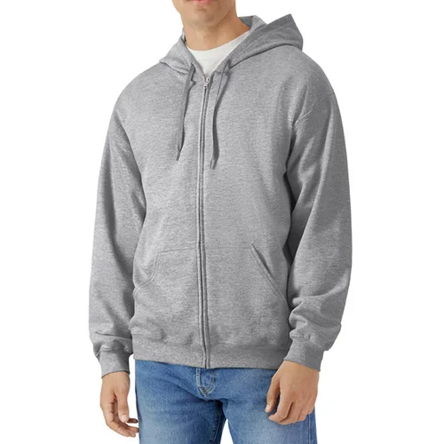 Gildan SF600 vyriškas užsegamas džemperis su gobtuvu - 4XL, Sport Grey image 2