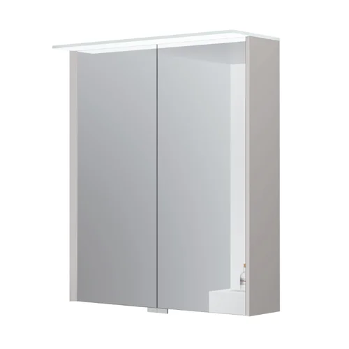 Veidrodinė spintelė Kame Loft, MC3DML/60-70/D37-LFT, 60 cm pločio, Perlų pilka image 1