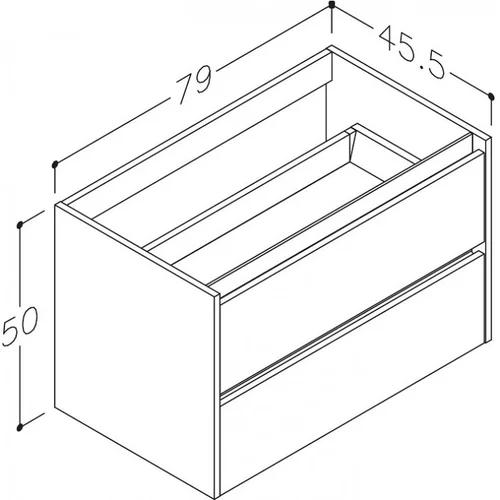 KAME CITY BUC/8-3DR/11D1P1, Balta blizgi / pilkas uosis, 80 cm image 2