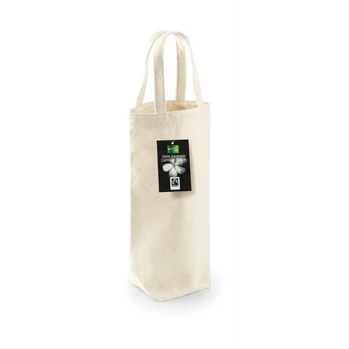 Medvilninis W620 maišelis vyno buteliui, One Size, Bottle Green image 1
