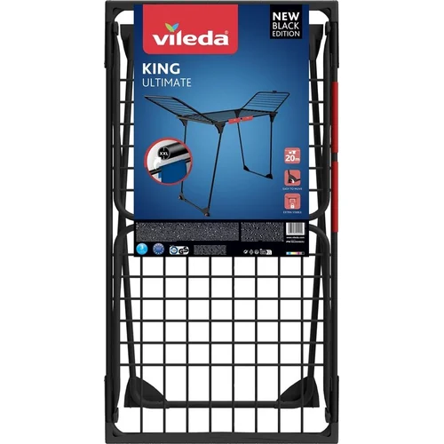 Džiovyklė Vileda King Ultimate, 20 m, Juoda image 3