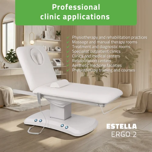 Habys Estella ERGO 2 elektrinis procedūrų stalas, baltas image 2