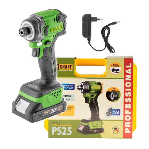 ProCraft PS25 20 V Li-Ion 2 Ah 230 Nm image 1