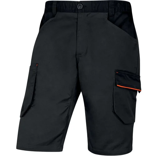 DELTAPLUS M2BE3STR prigludusio kirpimo tampūs darbo šortai - L, Grey-Orange image 3