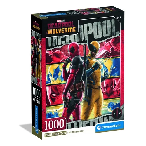 Clementoni Deadpool&Wolverine 37050 Dėlionė 1000 dalių image 1